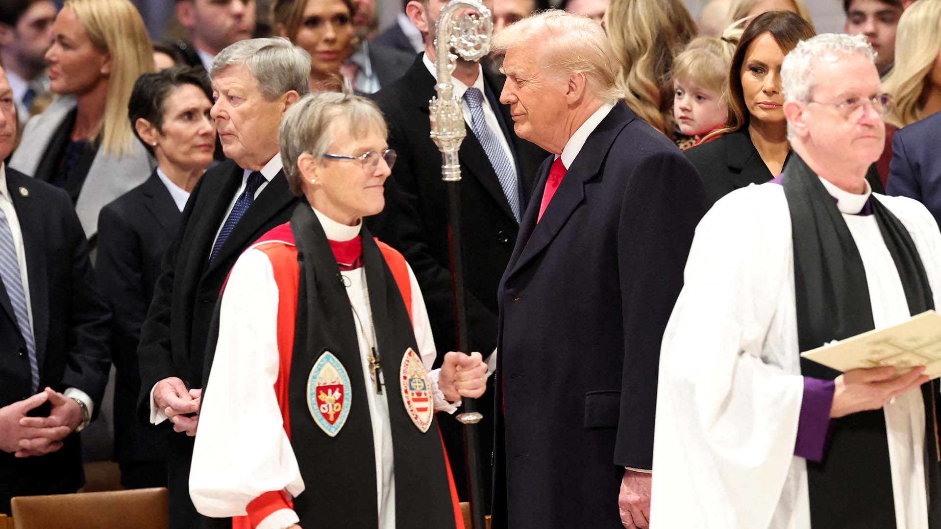 "A grande maioria dos imigrantes não é criminosa", diz bispa episcopal a Trump Reuters